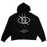 Толстовка с капюшоном и принтом Palm Angels Sensitive Content, цвет Черный - фото