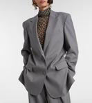 Шерстяной блейзер с добавками Dries Van Noten, Grey - фото 3