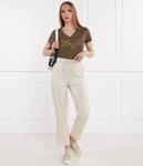 Футболка женская Liu Jo с V-образным вырезом, зеленый - фото 2