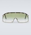 Солнцезащитные очки с шипами на оправе Rick Owens - фото