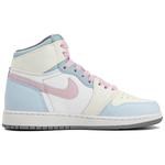 Кроссовки Air JORDAN 1 Skateboard Women's High-Top, розовый/голубой/белый - фото 3