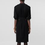 Burberry SS21 Платье с длинным рукавом Women's Black - фото 5