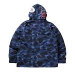Куртка BAPE Color Camo Shark Snowboard Down Jacket, Navy - фото 2