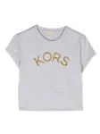 Футболка с логотипом Michael Kors Kids, серый - фото