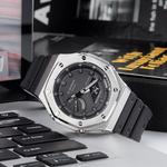 Часы Casio G-Shock Analog-Digital 2100 Series, арт. GA-2100-1A1, черный/серебро/черный - фото 5