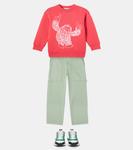 Хлопковый джерси свитшот с принтом Stella McCartney Kids, Rust - фото 2