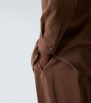 Рубашка из смесового шелка Lemaire, Brunette - фото 6