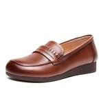 Лоферы женские Aokang, коричневый - фото 7