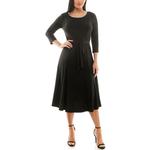 Женское платье Nina Leonard Sylvia со стразами Nina Leonard, черный - фото 3