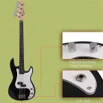 Электрогитарный ключ Glarry GP для бас-гитары - черный - фото 13