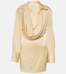 Мини-платье с драпировкой Blumarine, белый - фото