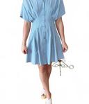 Мини-платье Twyla в синюю полоску Sincerely Ours, Blue Stripe - фото