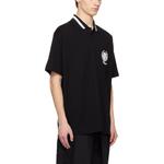 Поло с вышитым логотипом Givenchy, черный - фото 8