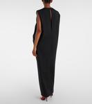 Длинное платье Niel из шерсти и мохера Khaite, черный - фото 3