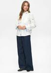 Блуза Nümph Button-down blouse, Cloud Dancer/White - фото 2