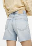 Джинсовые шорты HIGH WAIST PULL&BEAR, цвет Light-Blue Denim - фото 4