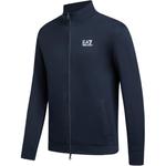 Хлопковый свитшот ea7 EMPORIO ARMANI, темно-синий - фото 5