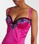 Украшенное атласное платье миди Miss Sohee, розовый - фото 4