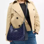 COACH Терри холщовая сумка хобо - фото 7