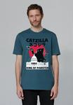 Футболка с принтом CATZILLA watapparel, бирюзовый - фото