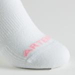 Детские низкие теннисные носки Tri-Pack RS 160 - розовый/белый/темно-синий Artengo - фото 6