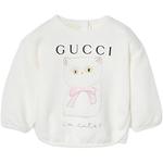 GUCCI Свитшот FW24 белый для малышей - фото