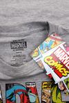 Хлопковая футболка с логотипом Marvel, серый - фото 4