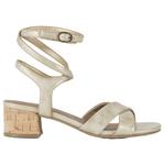 Босоножки на блочном каблуке Vivian Baretraps, light gold - фото 2