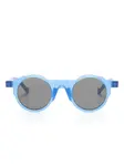 Солнцезащитные очки в круглой оправе VAVA Eyewear, синий - фото