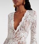 Пляжное платье с кружевом Kara Alexandra Miro, белый - фото 4