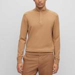 HUGO BOSS Свитер мужской Medium бежевый - фото 4