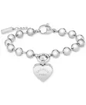 Браслет из бисера с логотипом в виде сердца Lacoste, silver - фото 2