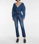 Джинсовое боди ALAÏA, синий - фото 2