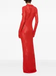 Платье макси в технике кроше Paris Georgia, красный - фото 4