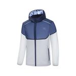 Куртка uv protection jacket 'navy white' Mizuno, синий - фото