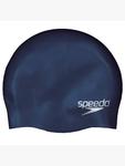 Простая силиконовая шапочка для плавания Speedo, Junior, Navy - фото