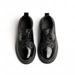 Детские кожаные туфли Kids Low-top Black Purr Than Babe, черный - фото 3