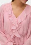 Блуза Vero Moda VMDORA FRILL PLEAT, Bleached Mauve/Mauve - фото 4