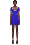 Синее мини-платье Holistic Contrast Courrèges - фото