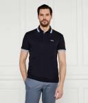 Поло Boss Green Paddy, черный / белый - фото