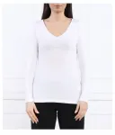 Блуза slim fit Ea7, белый - фото