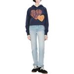 Толстовка женская Kenzo Logo-flocked, синий - фото 9