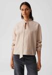 Блуза OPUS REGULAR FIT CRINKLE, Macadamia/Beige - фото