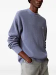 Свитер вафельной вязки Calvin Klein, синий - фото 3