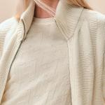 Кардиган женский Hermes с закрытыми карманами, белый - фото 4