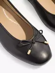 Балетки FitFlop Delicato Leather Bow, черный - фото 3