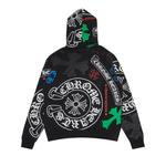 Худи Chrome Hearts Stencil, Черный/Многоцветный - фото 2