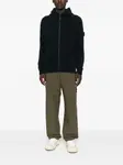 Толстовка с капюшоном на молнии Stone Island, черный - фото 2