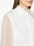 Рубашка с рукавами из органзы Genny, белый - фото 5