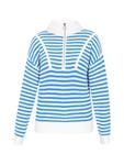 Пуловер usha BLUE LABEL Sweater, цвет Blue Stripes - фото